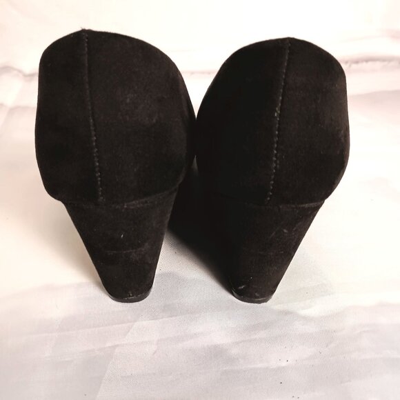 Seychelles Black Wedge Heels Size 10 Women’s Shoes Excellent Condition - Picture 7 of 7